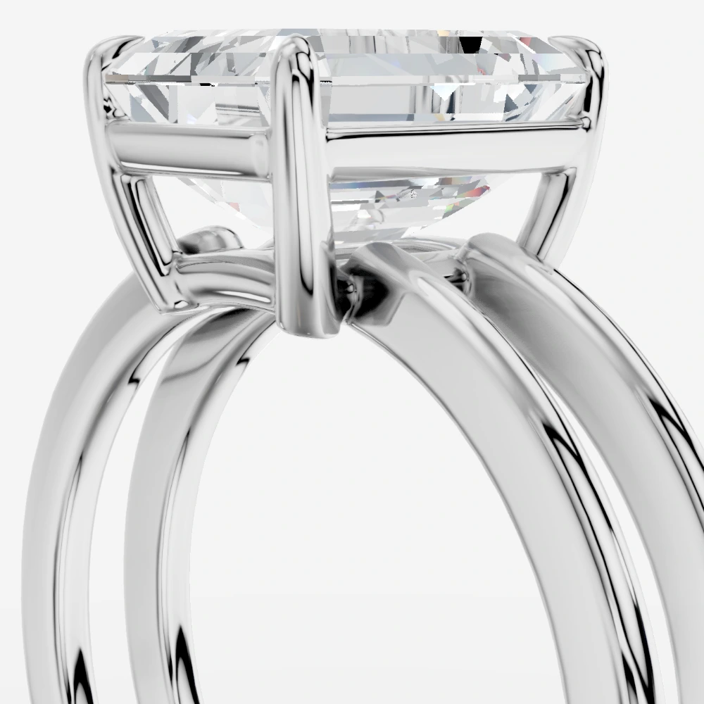Eterna Emerald-Cut Lab-Grown Diamond Ring alternate view