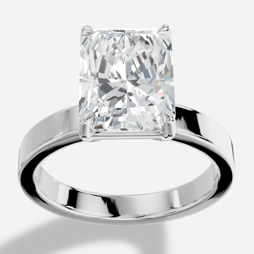 Hathor Ring med laboratoriedyrket diamant i radiant-slibning