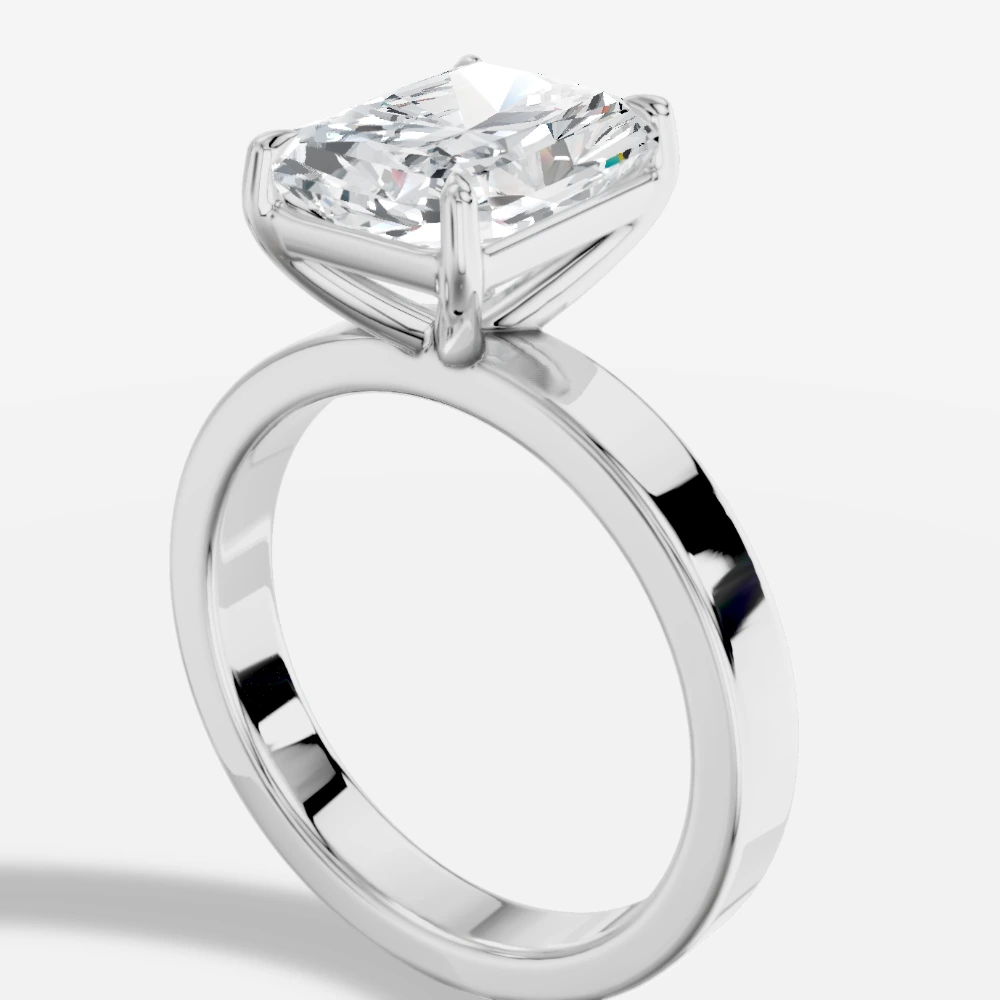 Hathor Ring med laboratoriedyrket diamant i radiant-slibning