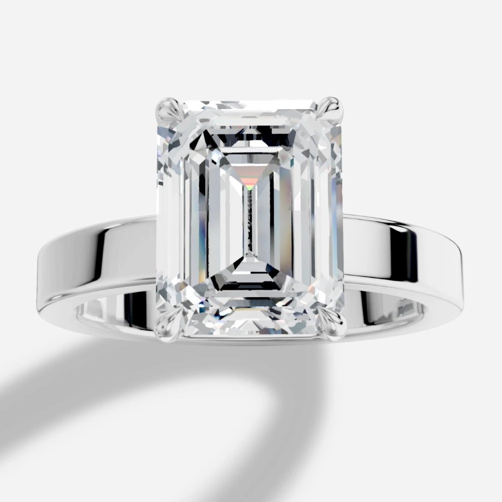 Hathor Emerald-Cut Lab-Grown Diamond Ring