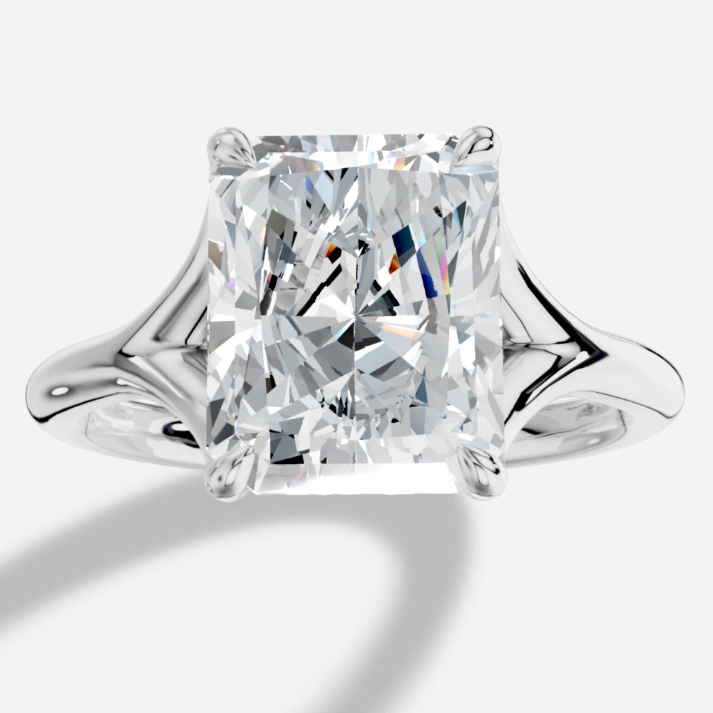 Isis Radiant-Cut Lab-Grown Diamond Ring