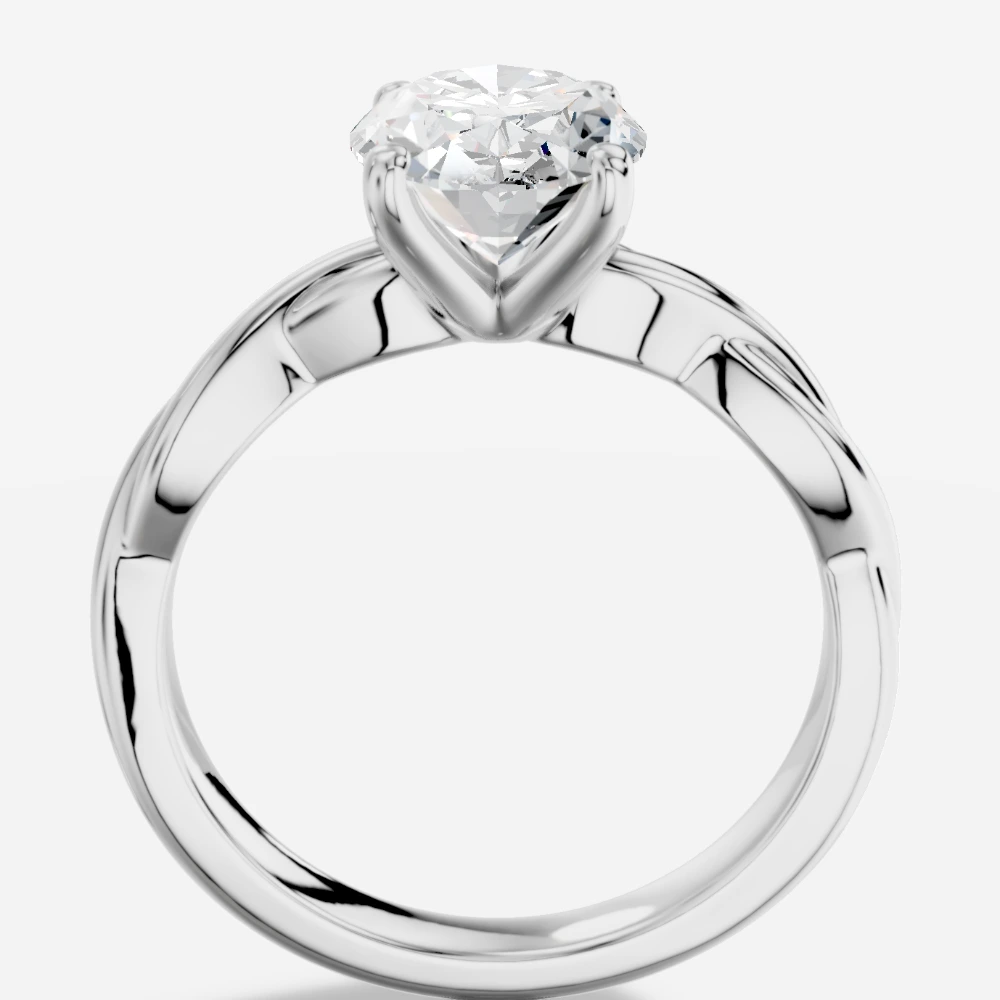 Theia Bague avec diamant de laboratoire taille ovale