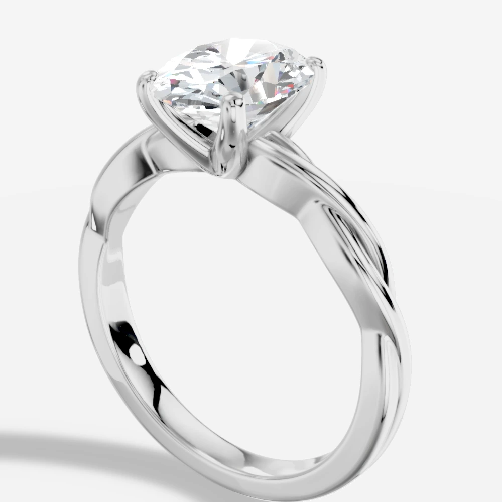 Theia Bague avec diamant de laboratoire taille ovale