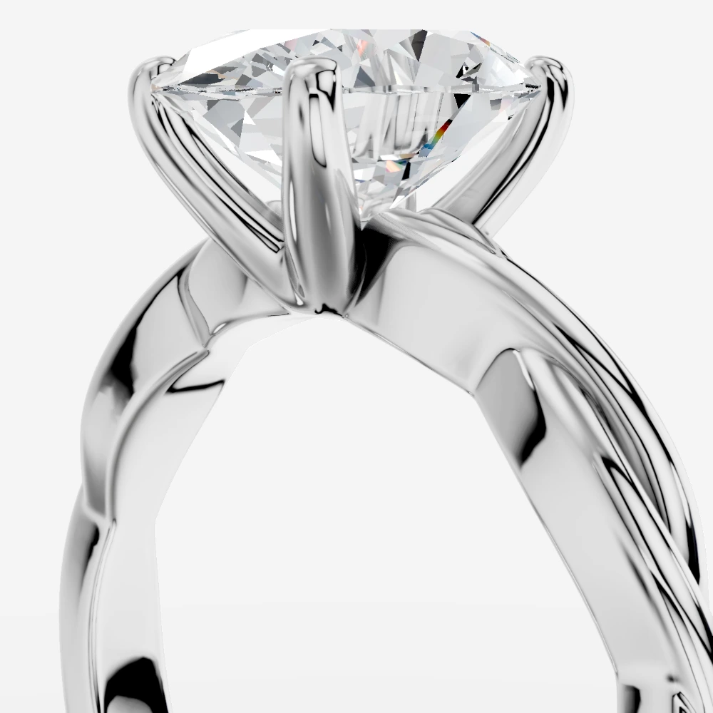 Theia Bague avec diamant de laboratoire taille ovale