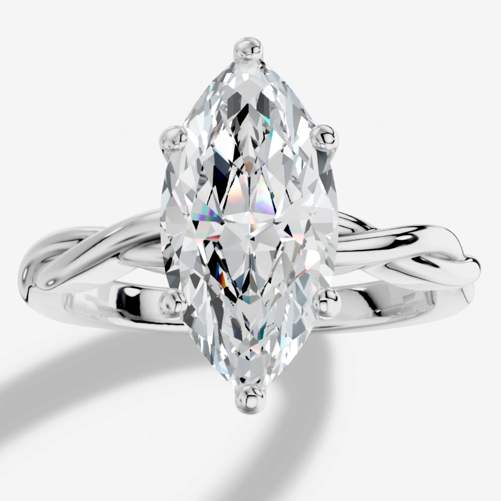 Theia Marquise-Cut Lab-Grown Diamond Ring