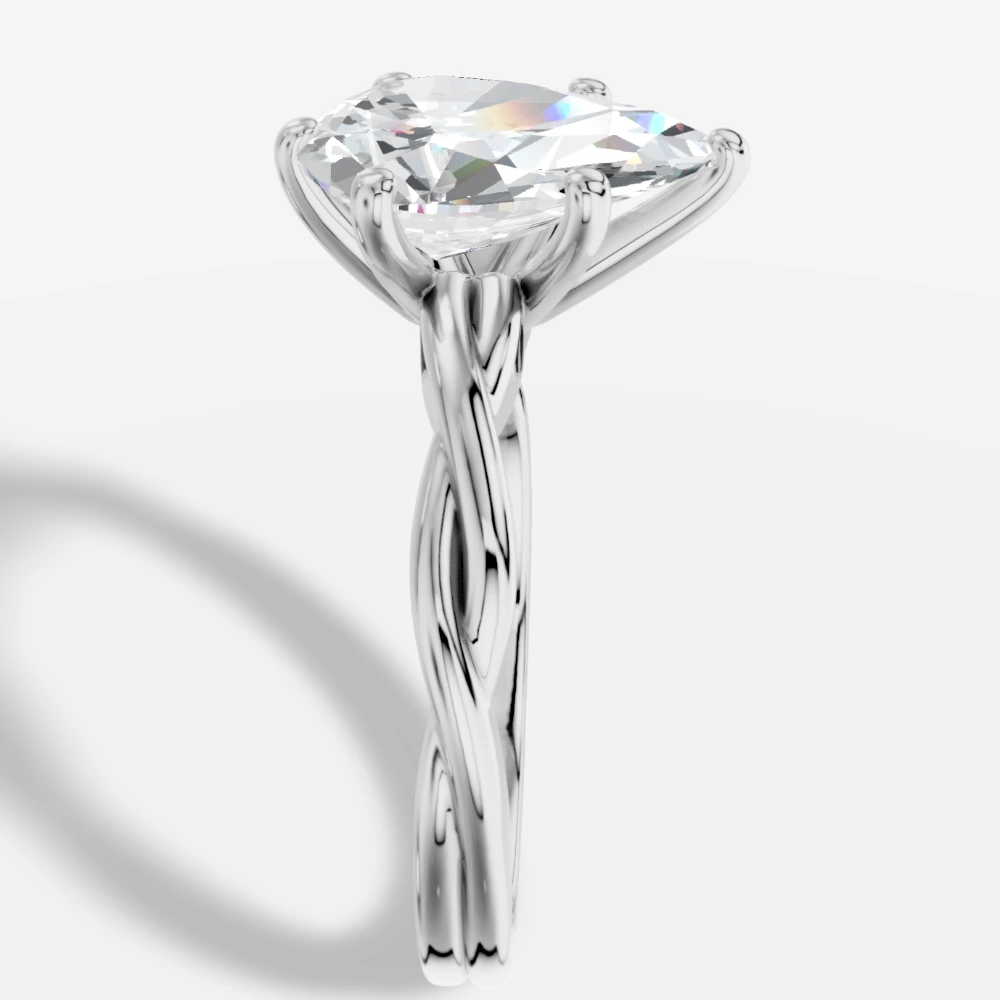 Theia Pear-Cut Lab-Grown Diamond Ring alternate view
