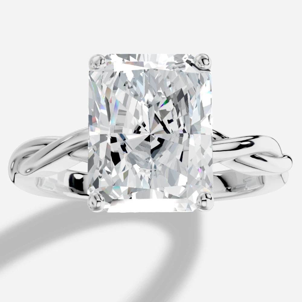 Theia Radiant-Cut Lab-Grown Diamond Ring