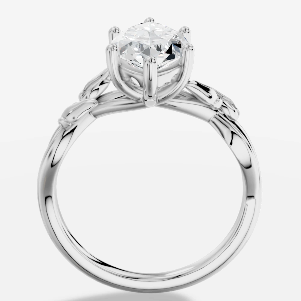 Dione Ring med laboratoriedyrket diamant i marquise-slibning