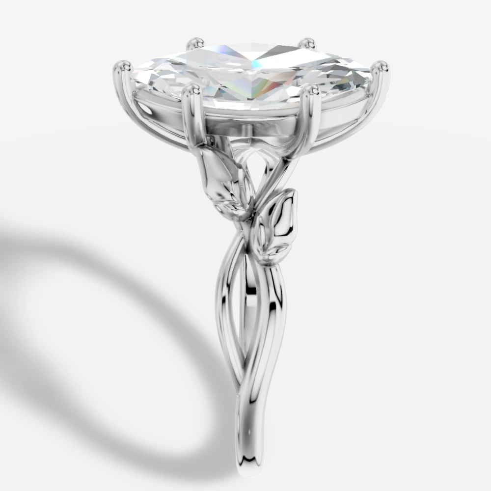 Dione Ring med laboratoriedyrket diamant i marquise-slibning