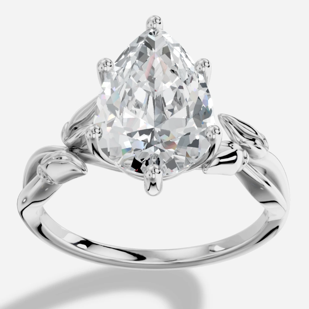 Dione Ring mit Labordiamant im Tropfenschliff