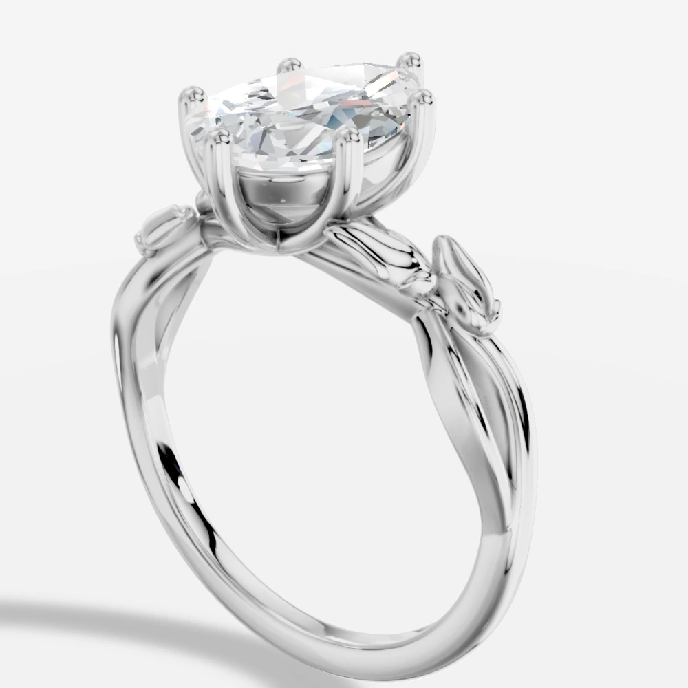 Dione Ring mit Labordiamant im Tropfenschliff