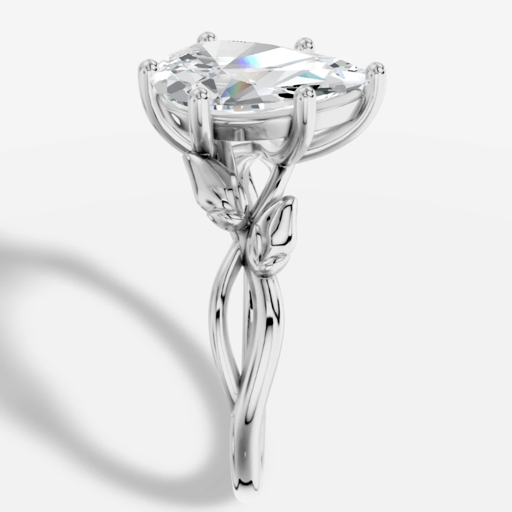 Dione Ring mit Labordiamant im Tropfenschliff