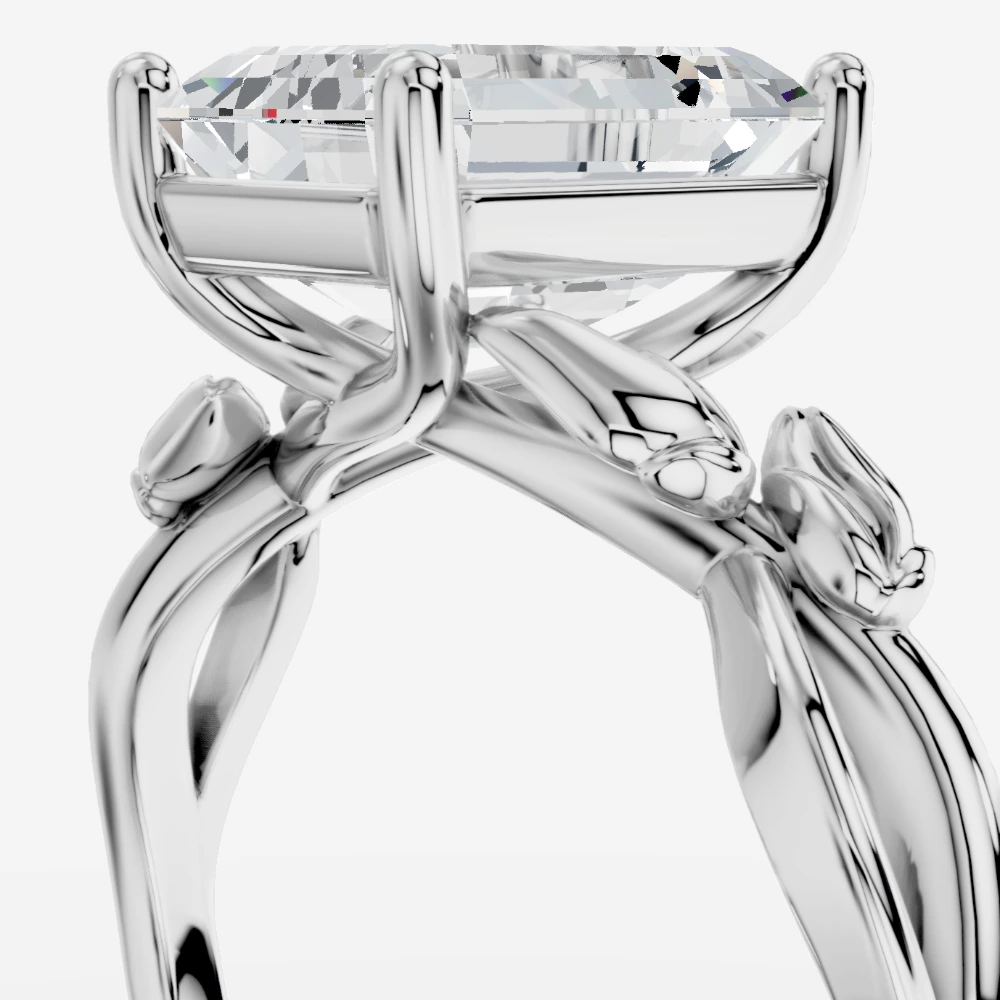Dione Ring med smaragdslipad labbodlad diamant