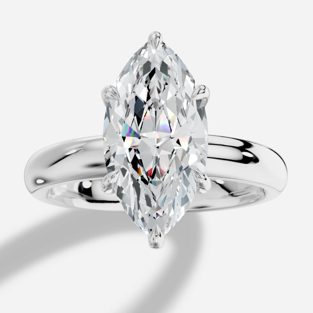 Thalia Marquise-Cut Lab-Grown Diamond Ring