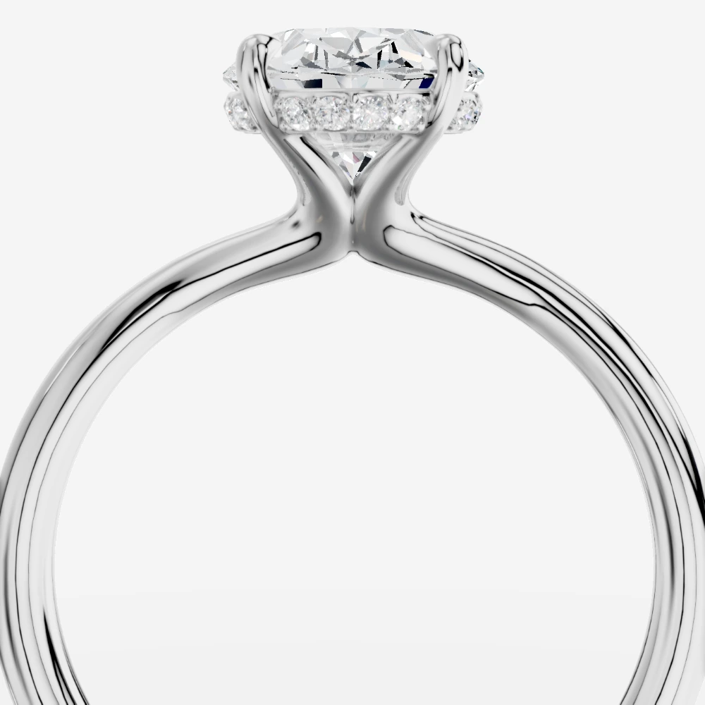 Seul Solitærring med laboratoriedyrket diamant i ovalslibning