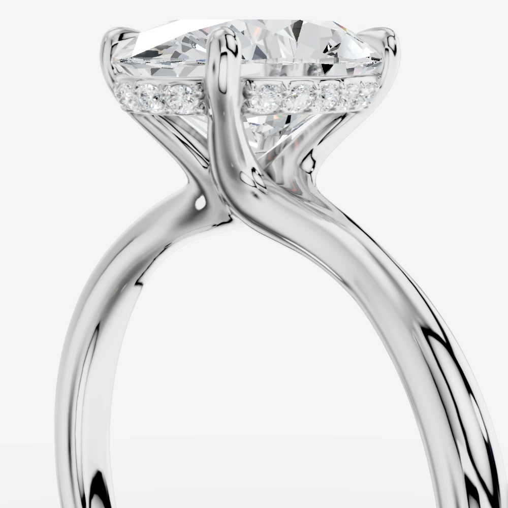Seul Oval-Cut Lab-Grown Diamond Solitaire Ring alternate view