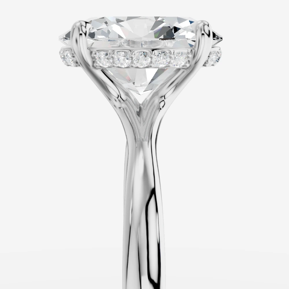Seul Solitærring med laboratoriedyrket diamant i ovalslibning