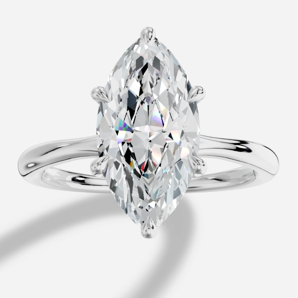 Seul Marquise-Cut Lab-Grown Diamond Solitaire Ring