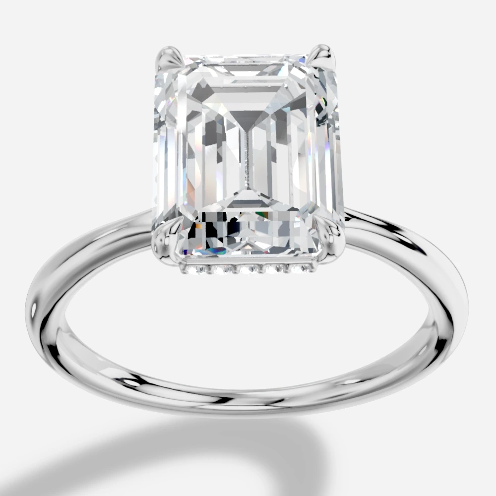 Seul Emerald-Cut Lab-Grown Diamond Solitaire Ring