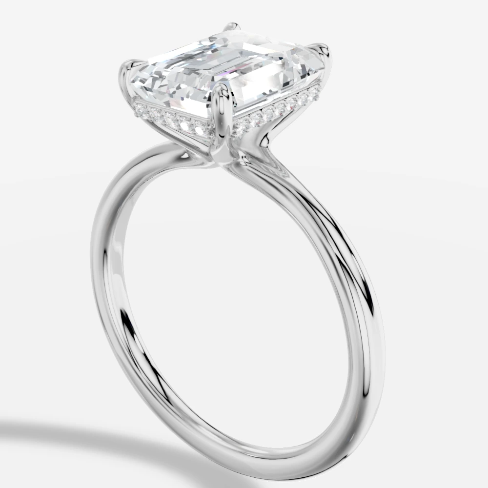 Seul Emerald-Cut Lab-Grown Diamond Solitaire Ring