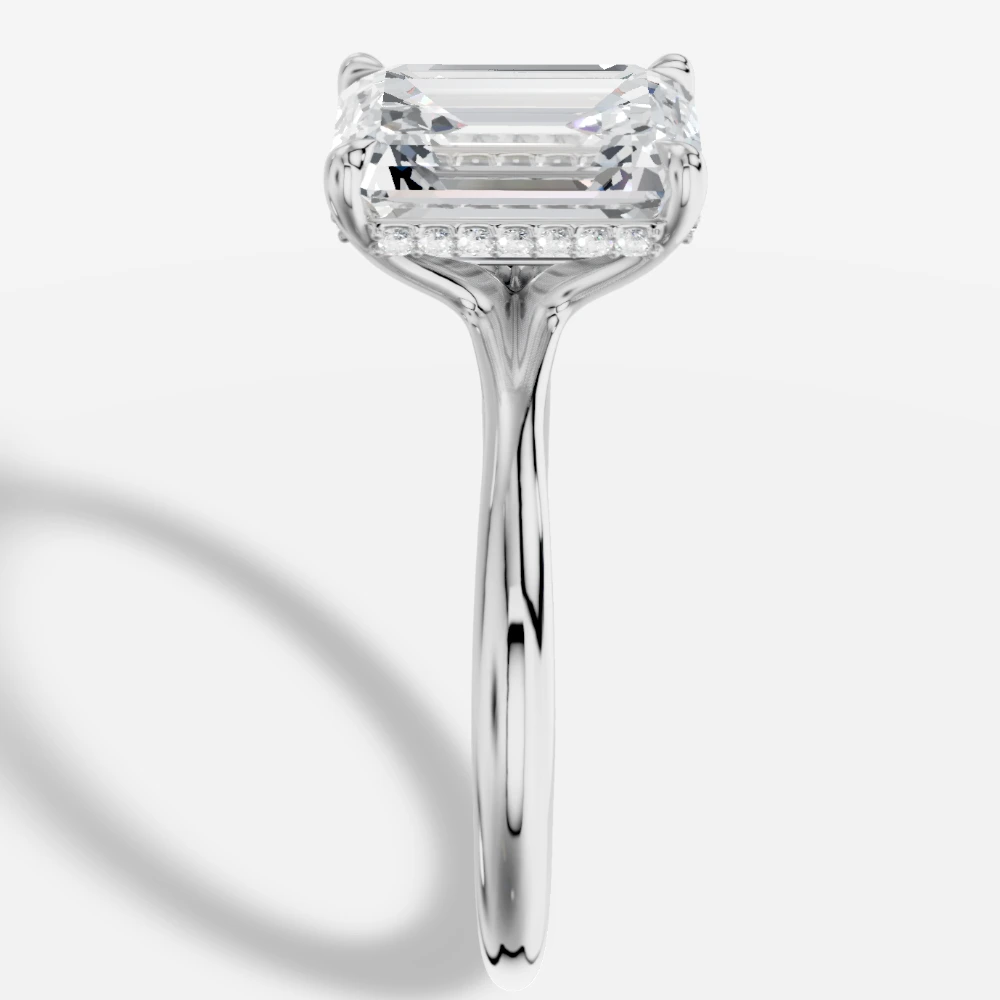 Seul Emerald-Cut Lab-Grown Diamond Solitaire Ring