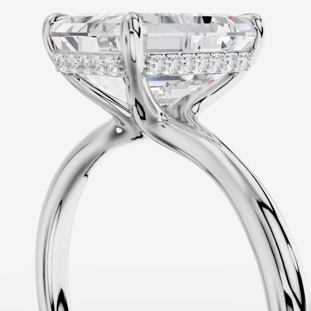 Seul Emerald-Cut Lab-Grown Diamond Solitaire Ring alternate view