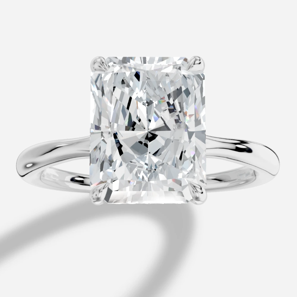 Seul Radiant-Cut Lab-Grown Diamond Solitaire Ring