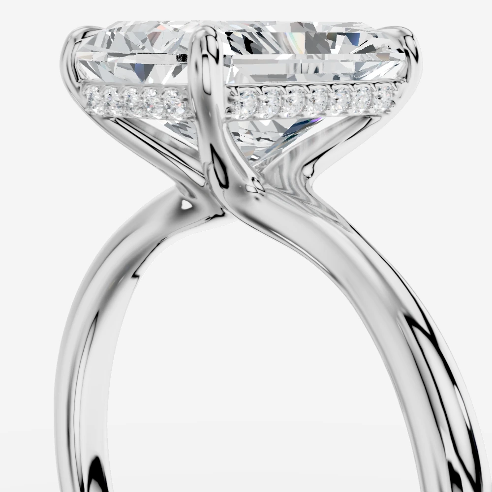 Seul Radiant-Cut Lab-Grown Diamond Solitaire Ring alternate view