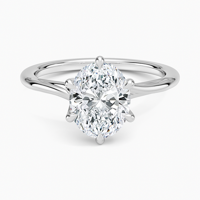 Milano Oval-Cut Lab-Grown Diamond Solitaire Ring