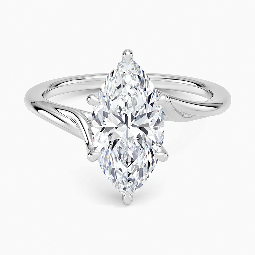 Milano Marquise-Cut Lab-Grown Diamond Solitaire Ring