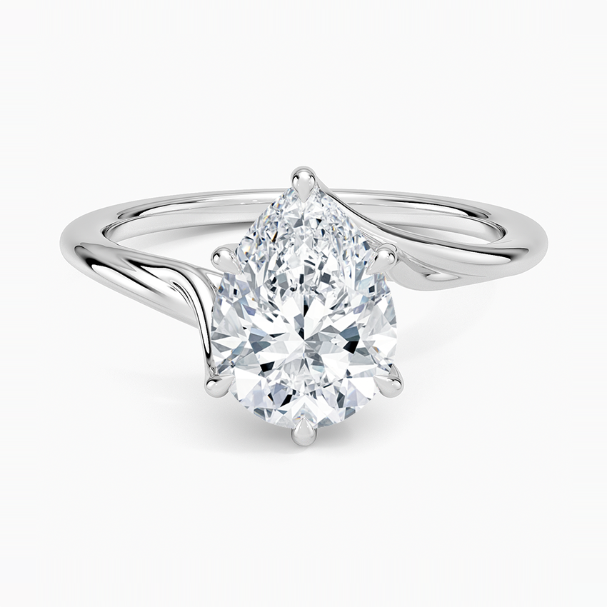 Milano Pear-Cut Lab-Grown Diamond Solitaire Ring