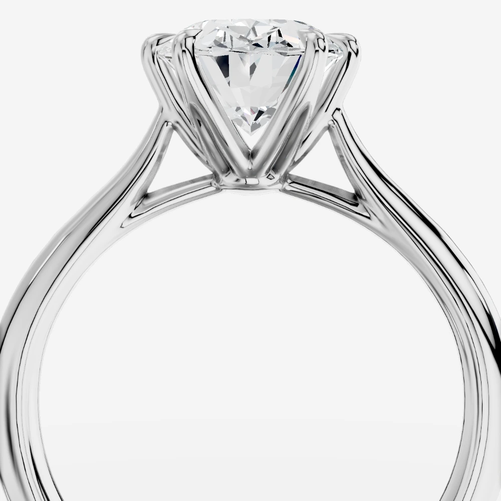 Tokyo Anillo solitario con diamante de laboratorio talla oval