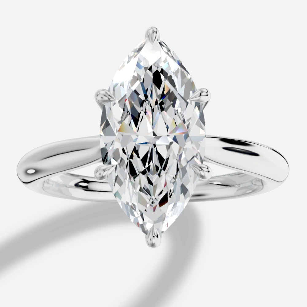 Tokyo Marquise-Cut Lab-Grown Diamond Solitaire Ring