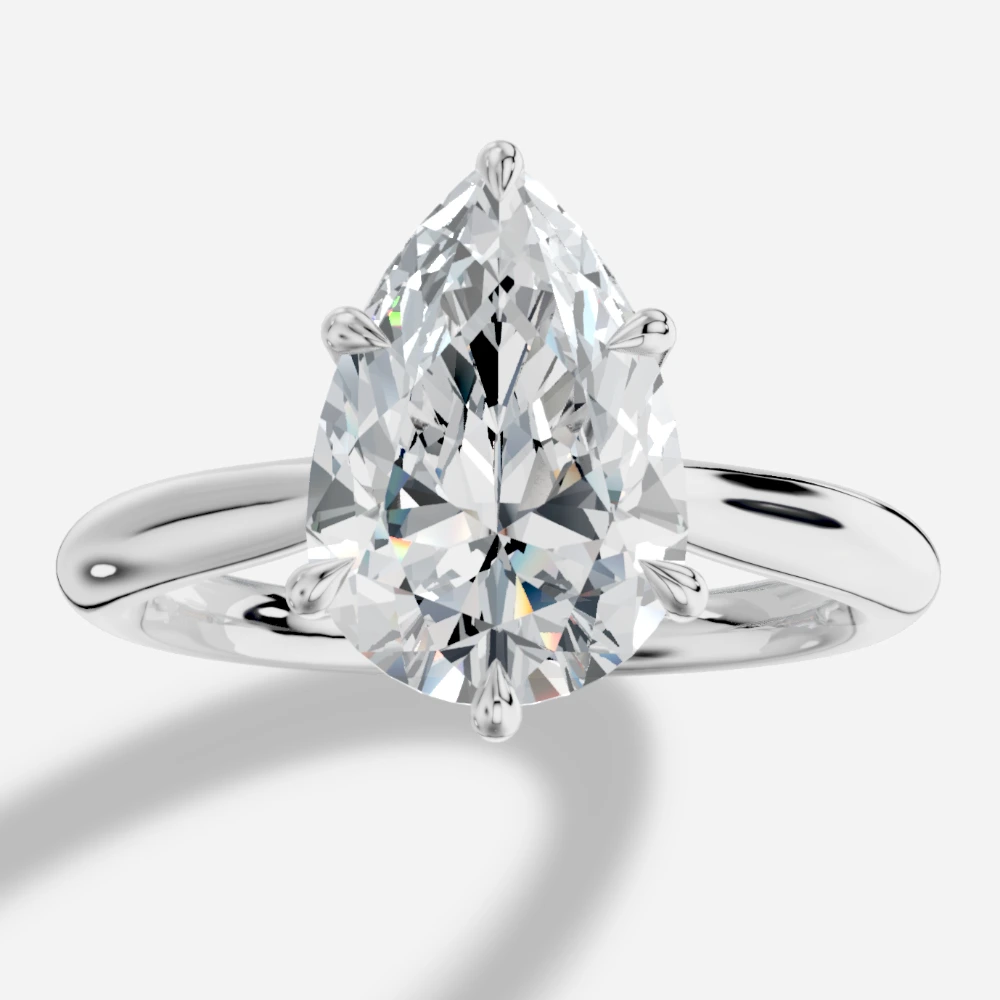 Tokyo Pear-Cut Lab-Grown Diamond Solitaire Ring