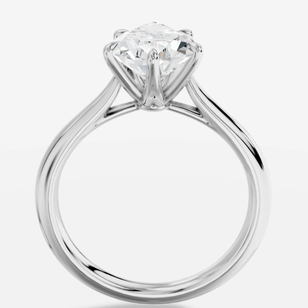 Tokyo Solitairring met peervormig geslepen lab-grown diamant