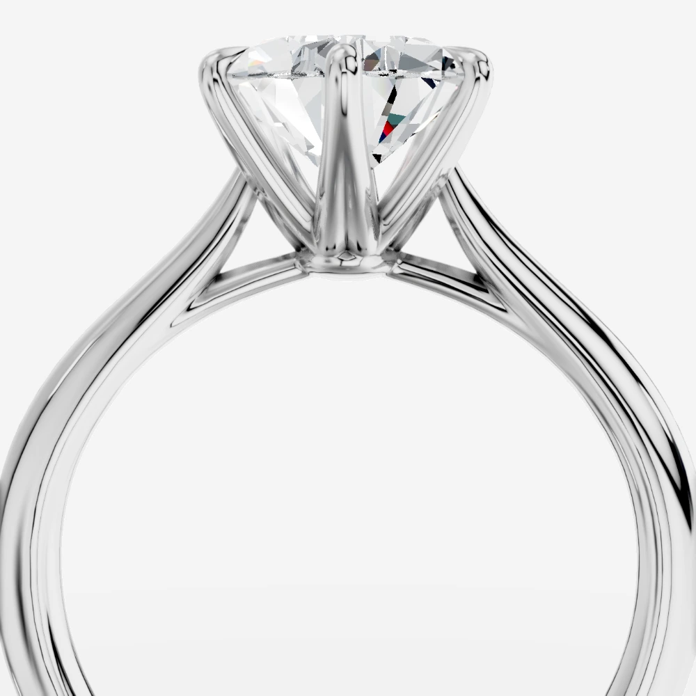 Tokyo Solitairring met peervormig geslepen lab-grown diamant