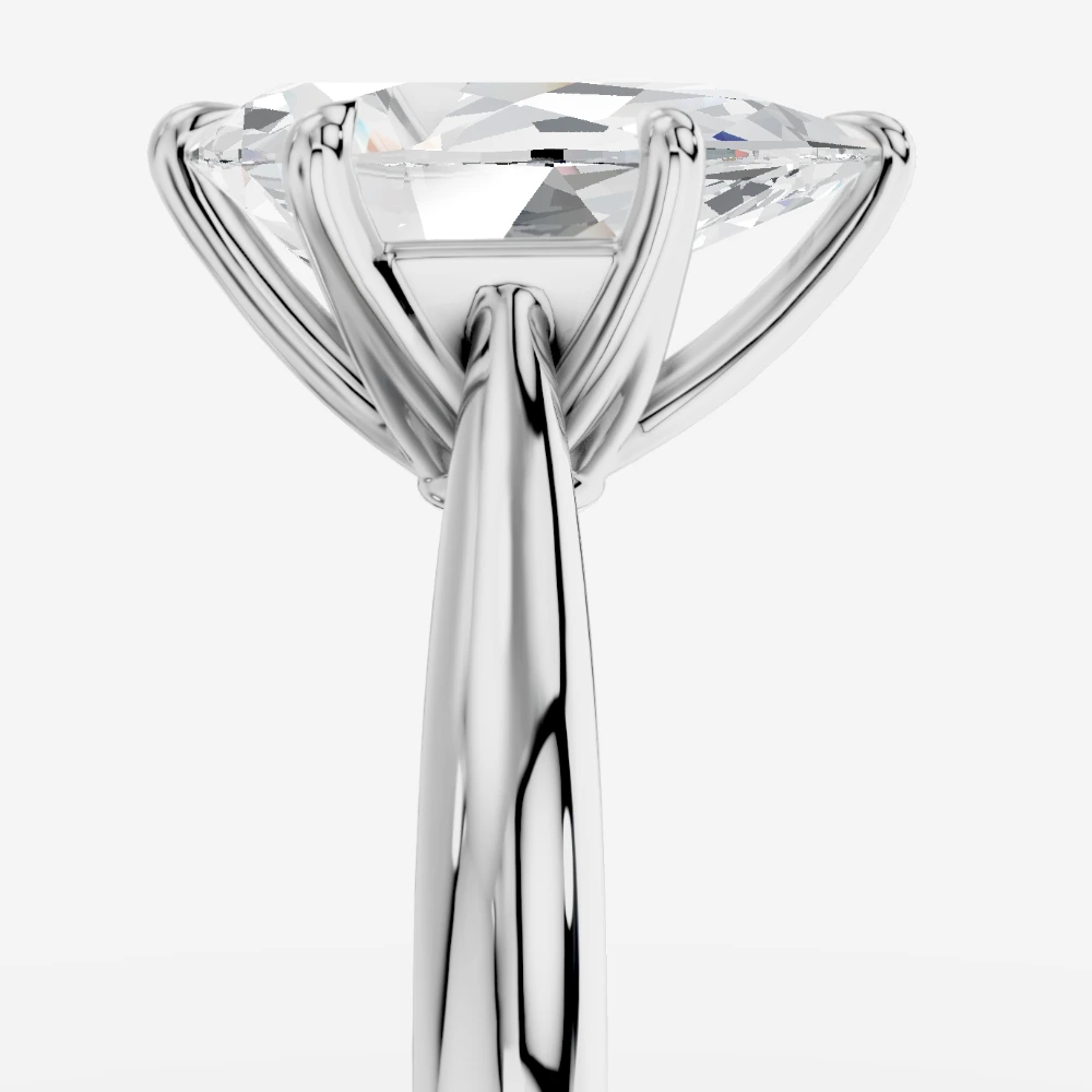 Tokyo Solitairring met peervormig geslepen lab-grown diamant