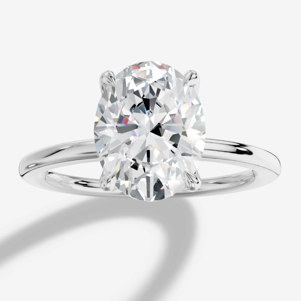 Istanbul Oval-Cut Lab-Grown Diamond Solitaire Ring