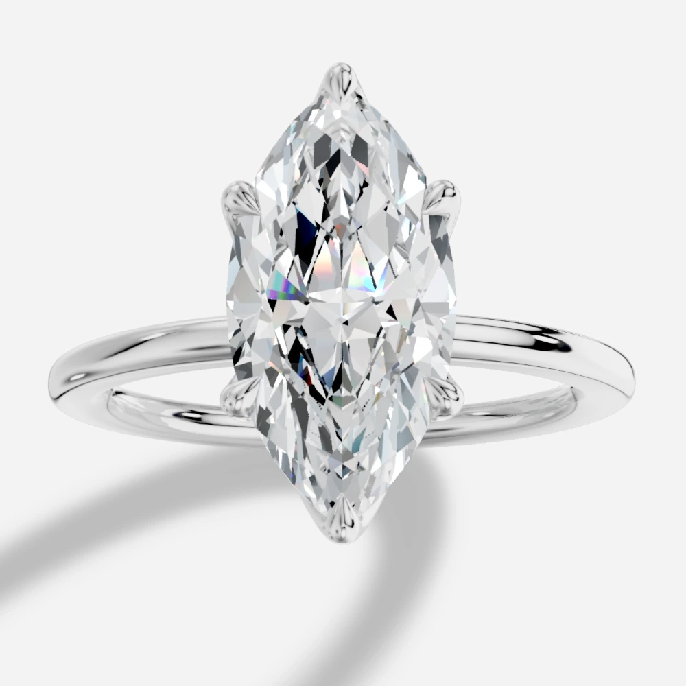 Istanbul Marquise-Cut Lab-Grown Diamond Solitaire Ring