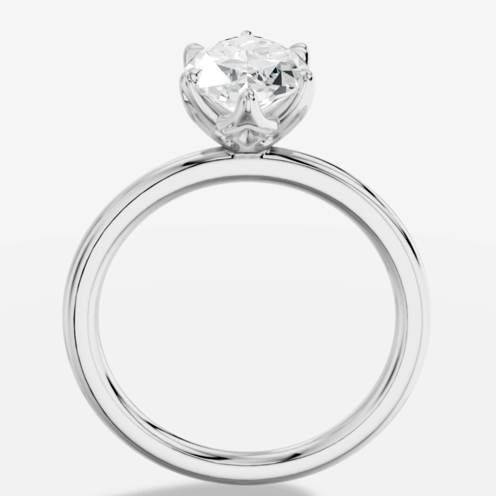 Istanbul Bague solitaire avec diamant de laboratoire taille marquise