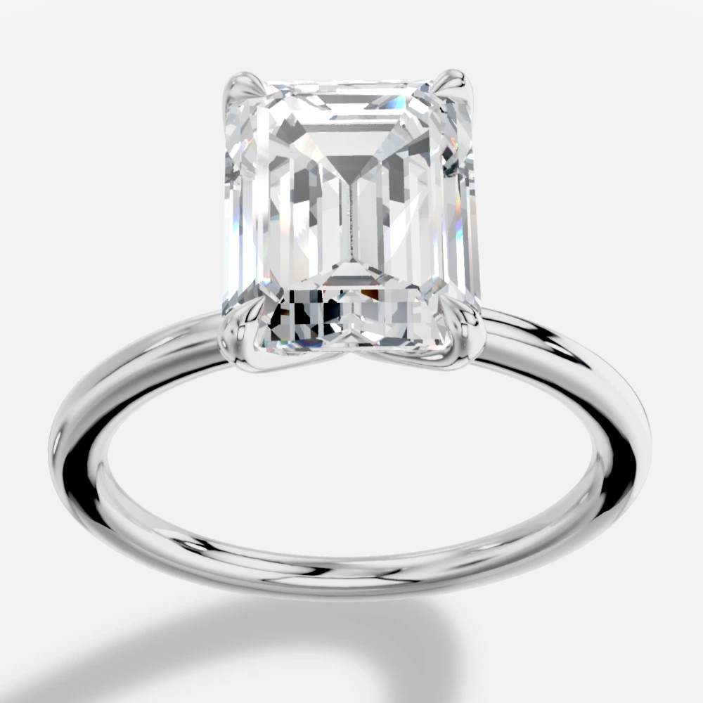 Istanbul Emerald-Cut Lab-Grown Diamond Solitaire Ring