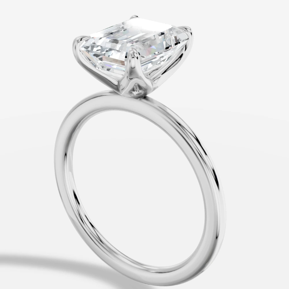 Istanbul Emerald-Cut Lab-Grown Diamond Solitaire Ring