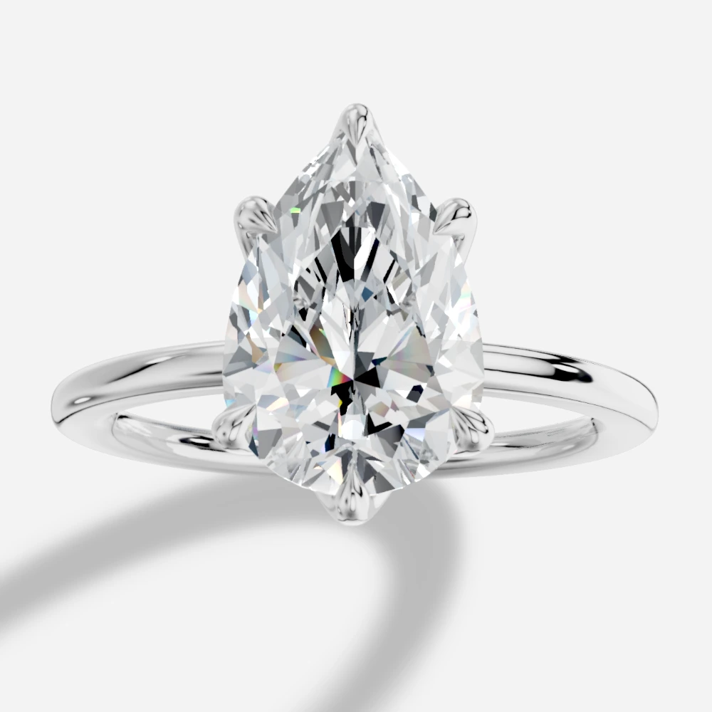 Istanbul Pear-Cut Lab-Grown Diamond Solitaire Ring