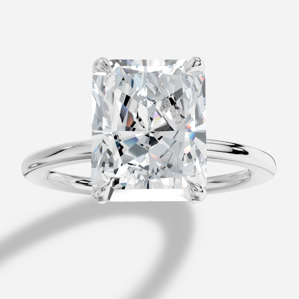 Istanbul Radiant-Cut Lab-Grown Diamond Solitaire Ring
