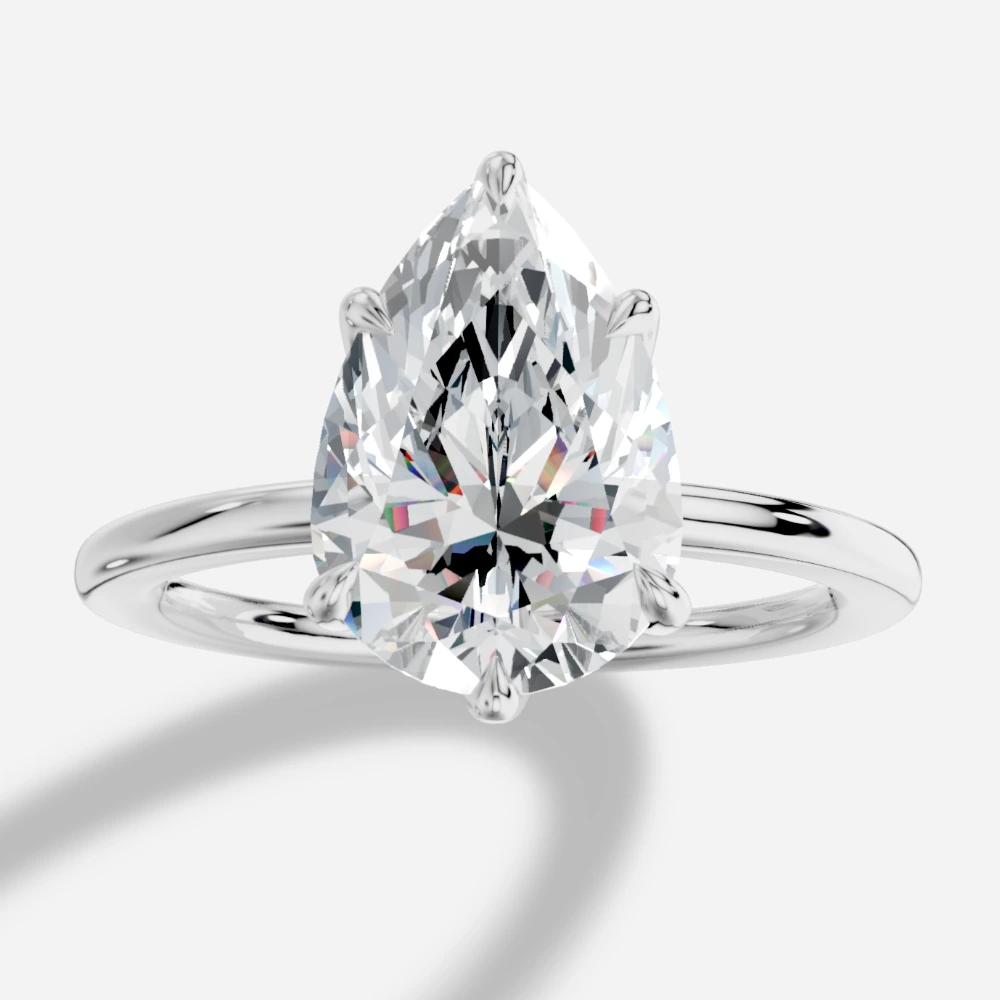 Paris Pear-Cut Lab-Grown Diamond Solitaire Ring