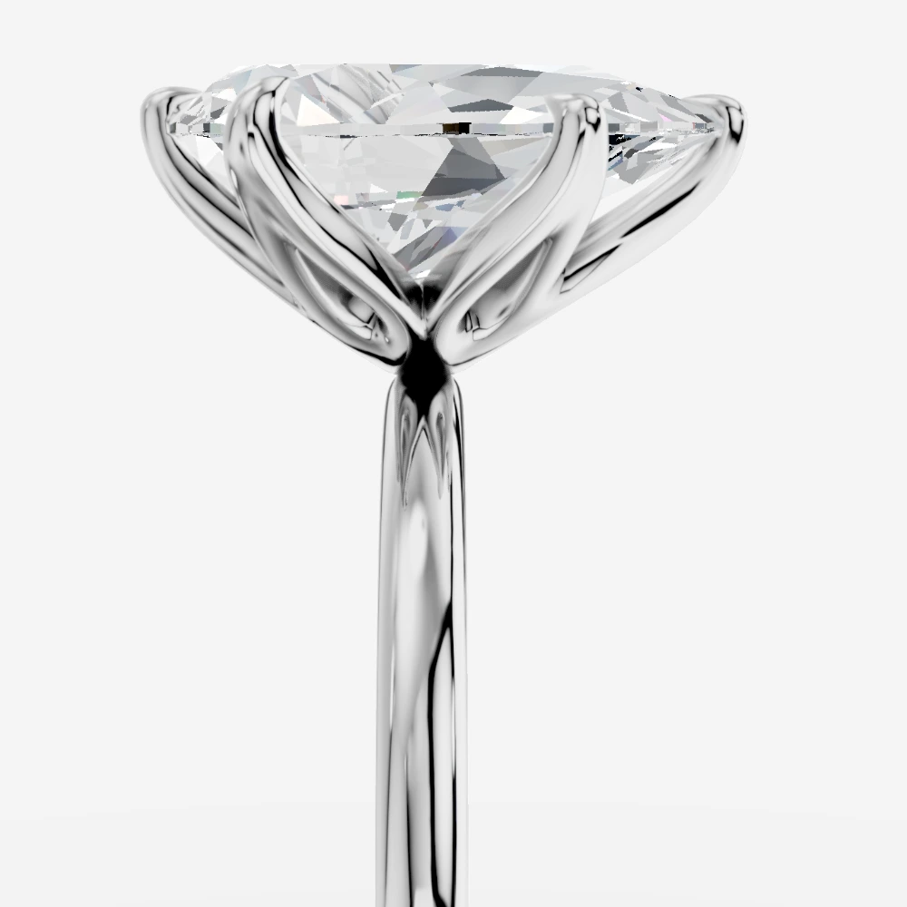 Paris Anello solitario con diamante da laboratorio taglio pera