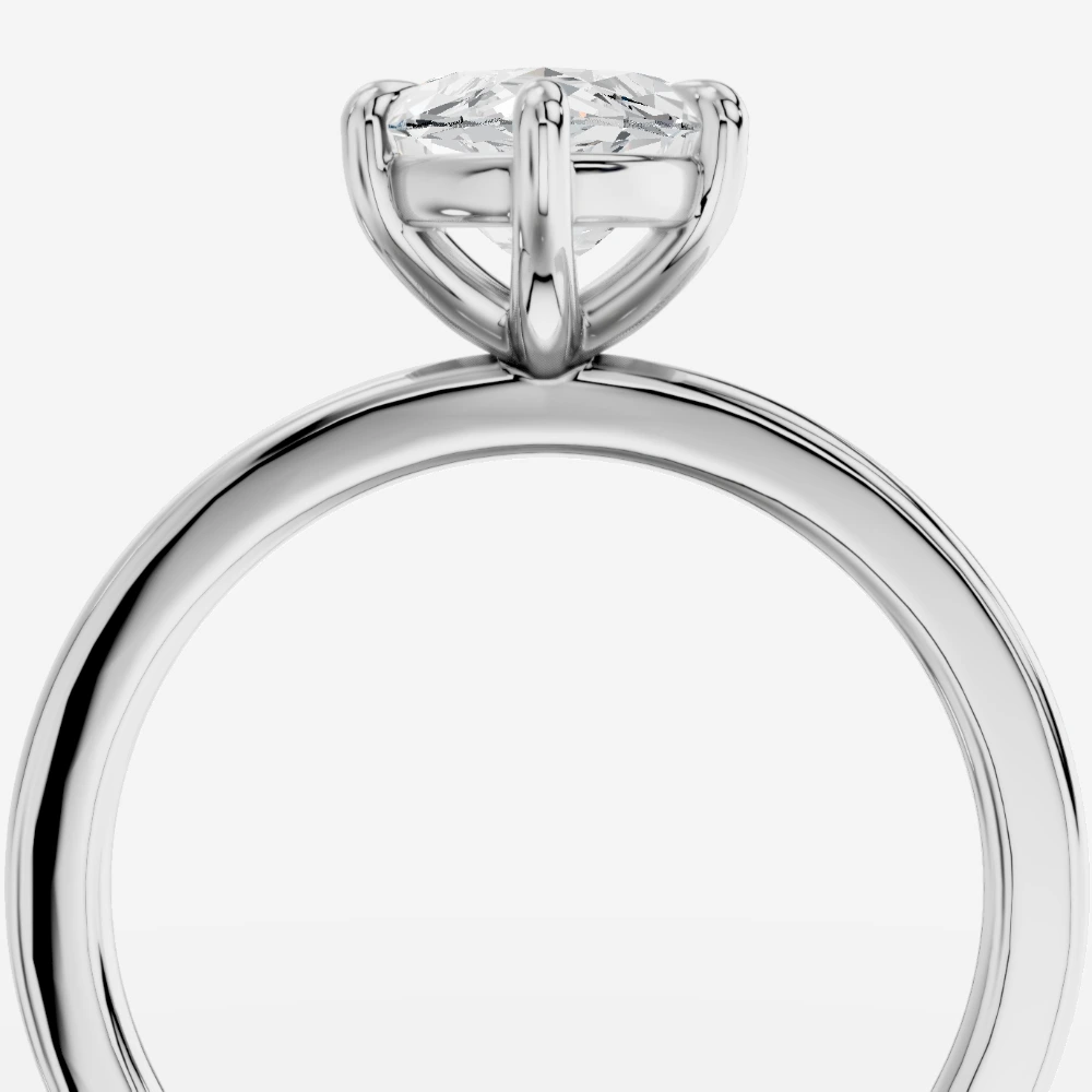 Madrid Solitär-Ring mit Labordiamant im Marquiseschliff