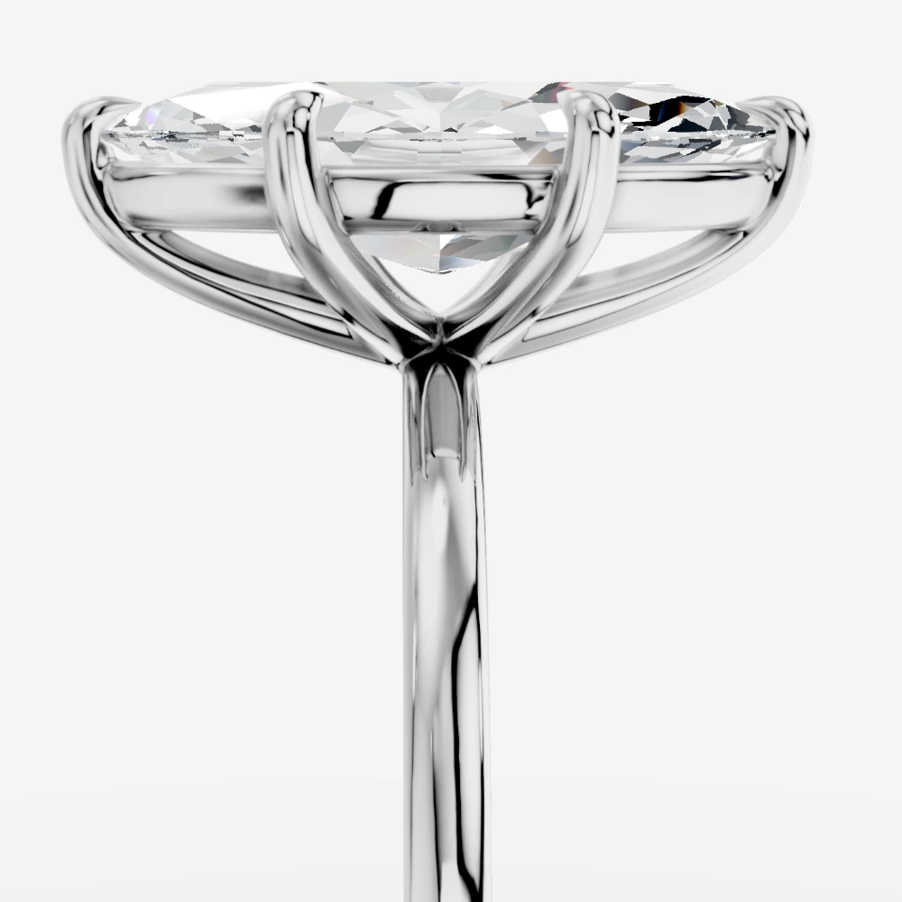 Madrid Solitär-Ring mit Labordiamant im Marquiseschliff