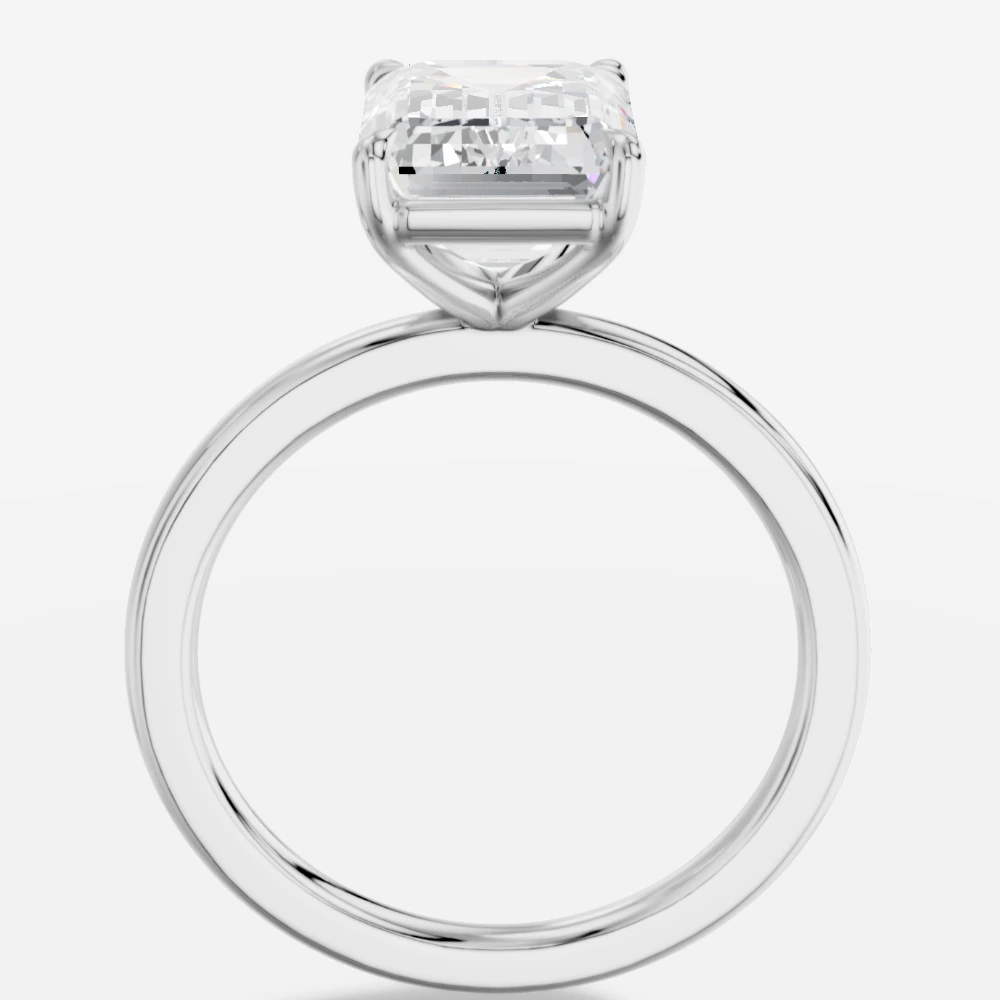 Madrid Bague solitaire avec diamant de laboratoire taille émeraude