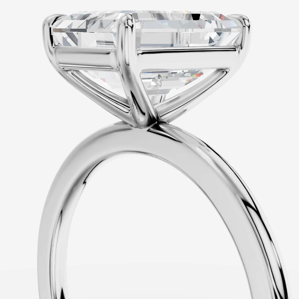 Madrid Emerald-Cut Lab-Grown Diamond Solitaire Ring alternate view